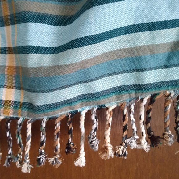 Shanzu Teal and Pumpkin Colored Crossbody Bag - Picture 3 of 8